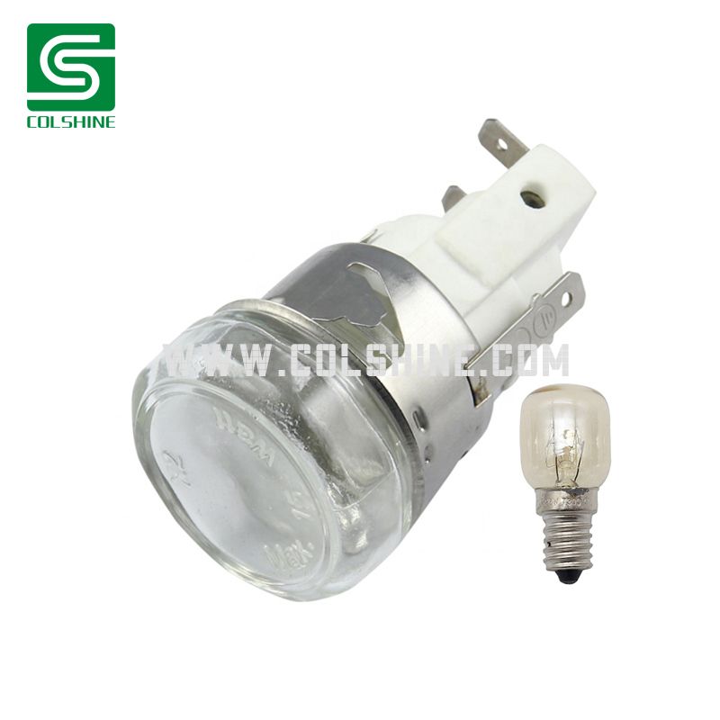 E14 Oven Lamp Holder with 15W Bulb Heat-Resistant up to 300°C